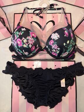 Victorias Secret Bombshell Swim Suit Cheekini Bottoms 32A XS